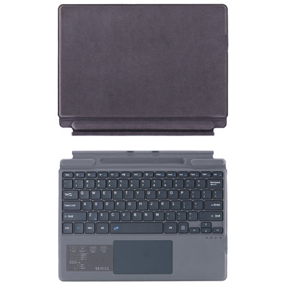 For Microsoft Surface Pro 10 / Pro 9 2089A Wireless Bluetooth Keyboard Leather Case with Touchpad(Grey) - Wireless Keyboard by buy2fix | Online Shopping UK | buy2fix