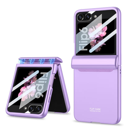 For Samsung Galaxy Z Flip6 GKK Integrated Full Coverage Folding Phone Case(Purple) - Galaxy Z Flip6 5G Cases by GKK | Online Shopping UK | buy2fix