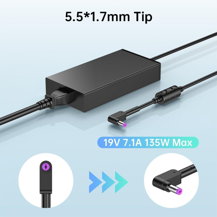 135W 19V 7.1A Laptop Notebook Power Adapter For Acer 5.5 x 1.7mm, Plug:AU Plug - For Acer by buy2fix | Online Shopping UK | buy2fix