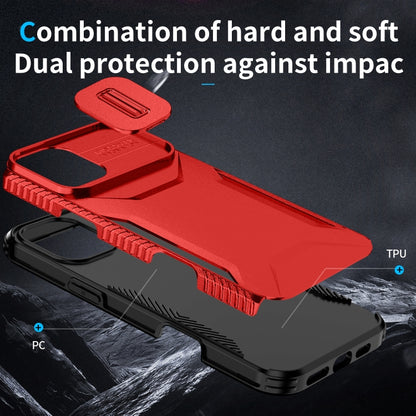 For iPhone 16 Plus Sliding Camshield Phone Case(Red) - iPhone 16 Plus Cases by buy2fix | Online Shopping UK | buy2fix