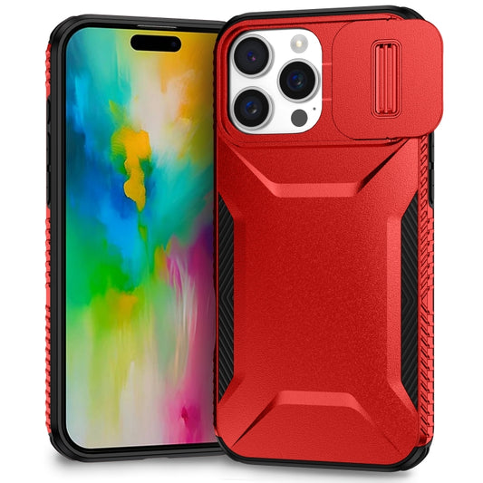 For iPhone 16 Pro Max Sliding Camshield Phone Case(Red) - iPhone 16 Pro Max Cases by buy2fix | Online Shopping UK | buy2fix