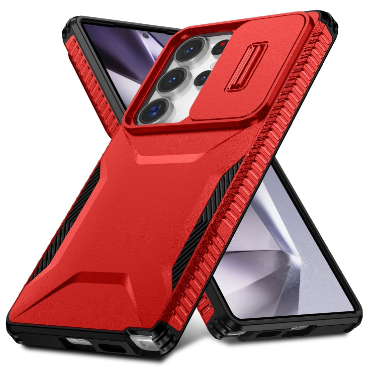 For Samsung Galaxy S25 Ultra 5G Sliding Camshield Phone Case(Red) - Galaxy S25 Ultra 5G Cases by buy2fix | Online Shopping UK | buy2fix