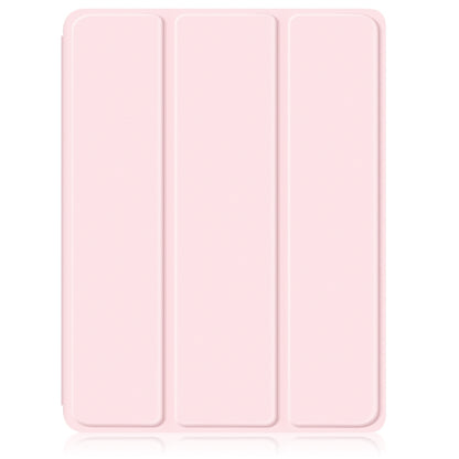 For iPad Air 11 2024 / Pro 11 2022 Acrylic 3-Fold Smart Leather Tablet Case(Pink) - iPad Air 11 2024 Cases by buy2fix | Online Shopping UK | buy2fix