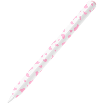 For Apple Pencil USB-C Cow Pattern Stylus Silicone Protective Cover(Pink) - Pencil Accessories by buy2fix | Online Shopping UK | buy2fix