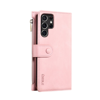 For Samsung Galaxy S25 Ultra 5G ESEBLE Retro Frosted RFID Flip Leather Phone Case(Rose Gold) - Galaxy S25 Ultra 5G Cases by ESEBLE | Online Shopping UK | buy2fix