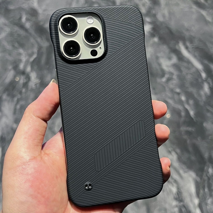 For iPhone 14 Pro Max Carbon Fiber Frameless Cooling Phone Case(Black) - iPhone 14 Pro Max Cases by buy2fix | Online Shopping UK | buy2fix