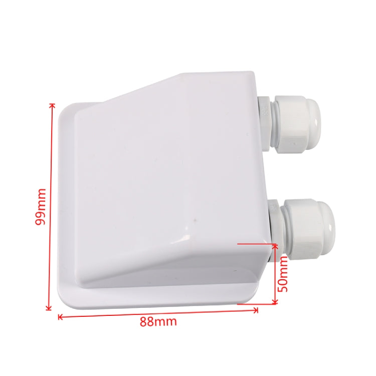 RV Sealed Waterproof Solar Double Cable Entry Gland Box(White) - Other Tools by buy2fix | Online Shopping UK | buy2fix