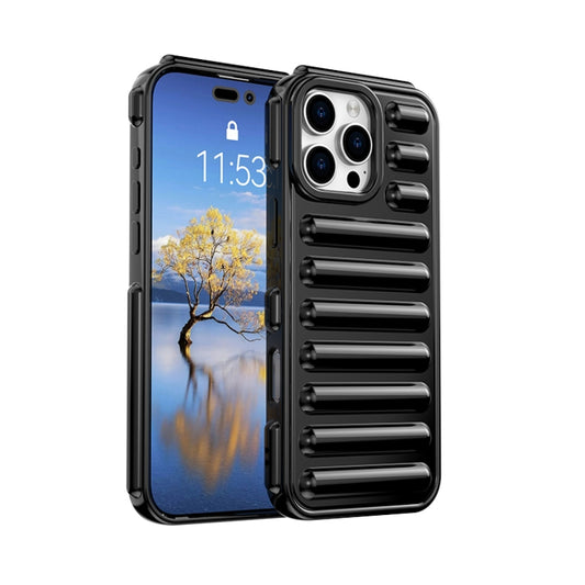 For iPhone 16 Pro Max Capsule Series Candy Color TPU Phone Case(Black) - iPhone 16 Pro Max Cases by buy2fix | Online Shopping UK | buy2fix