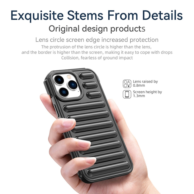 For iPhone 16e Capsule Series Candy Color TPU Phone Case(Transparent Grey) - iPhone 16e Cases by buy2fix | Online Shopping UK | buy2fix