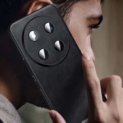 For Honor 200 Pro SULADA Shockproof TPU + Handmade Leather Phone Case(Black) - Honor Cases by SULADA | Online Shopping UK | buy2fix