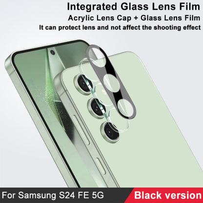For Samsung Galaxy S24 FE 5G imak High Definition Integrated Glass Lens Film Black Version - For Samsung by imak | Online Shopping UK | buy2fix