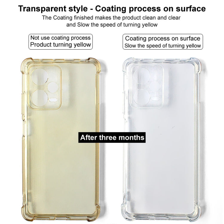 For Motorola Moto S50 / Edge 50 Neo imak Shockproof Airbag TPU Phone Case(Transparent Black) - Motorola Cases by imak | Online Shopping UK | buy2fix