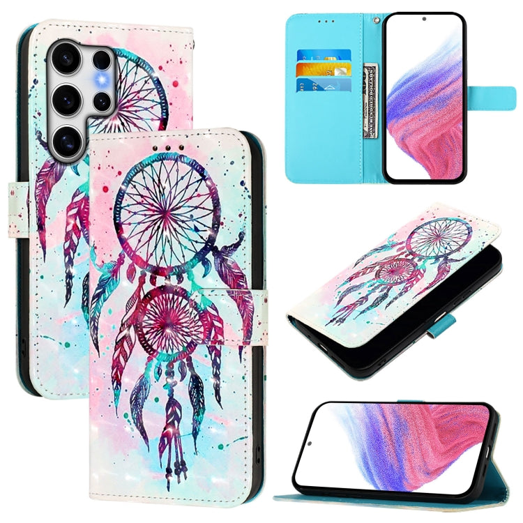 For Samsung Galaxy S25 Ultra 5G 3D Painting Horizontal Flip Leather Phone Case(Color Drop Wind Chimes) - Galaxy S25 Ultra 5G Cases by buy2fix | Online Shopping UK | buy2fix