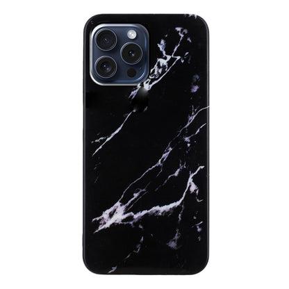 For iPhone 16 Pro IMD Marble TPU Phone Case(Black) - iPhone 16 Pro Cases by buy2fix | Online Shopping UK | buy2fix