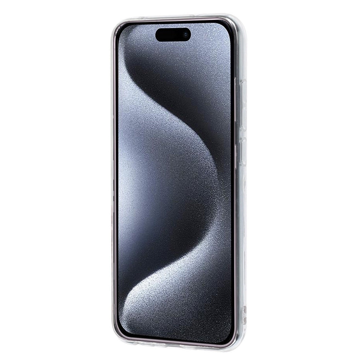 For iPhone 16 Plus IMD Marble TPU Phone Case(Black) - iPhone 16 Plus Cases by buy2fix | Online Shopping UK | buy2fix