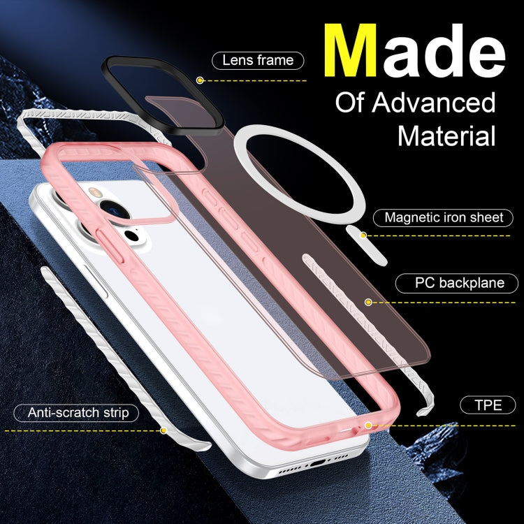 For iPhone 15 Pro Max Skin Feel Airbag Shockproof MagSafe Phone Case(Pink) - iPhone 15 Pro Max Cases by buy2fix | Online Shopping UK | buy2fix