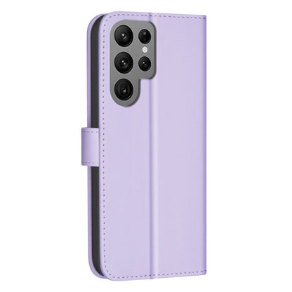 For Samsung Galaxy S25 Ultra 5G Square Texture Leather Phone Case(Purple) - Galaxy S25 Ultra 5G Cases by buy2fix | Online Shopping UK | buy2fix