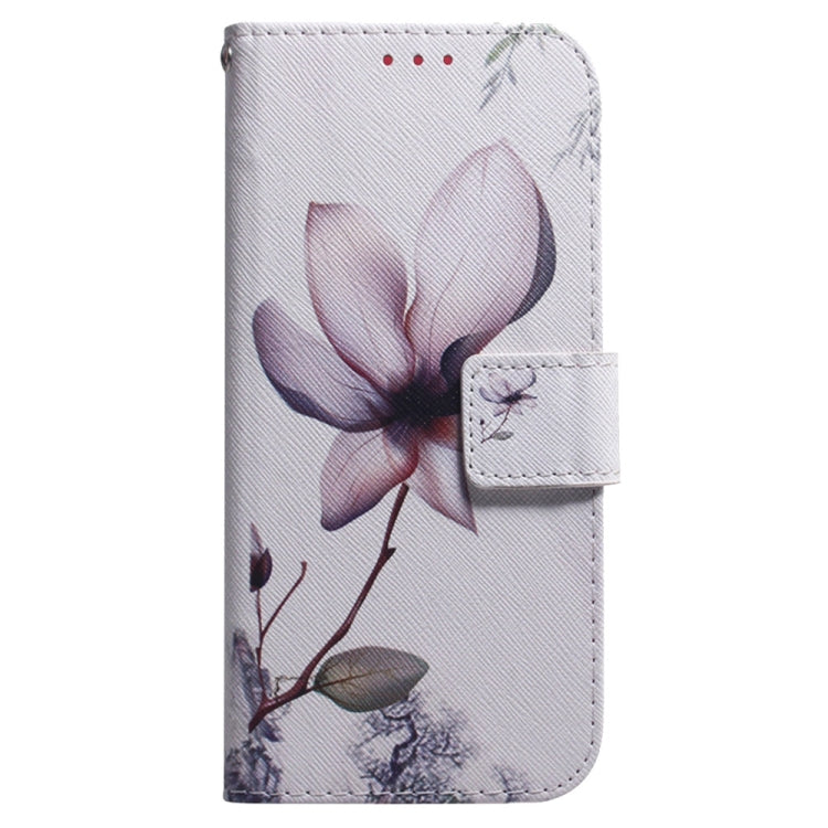 For Samsung Galaxy S25 Ultra 5G Coloured Drawing Flip Leather Phone Case(Magnolia) - Galaxy S25 Ultra 5G Cases by buy2fix | Online Shopping UK | buy2fix