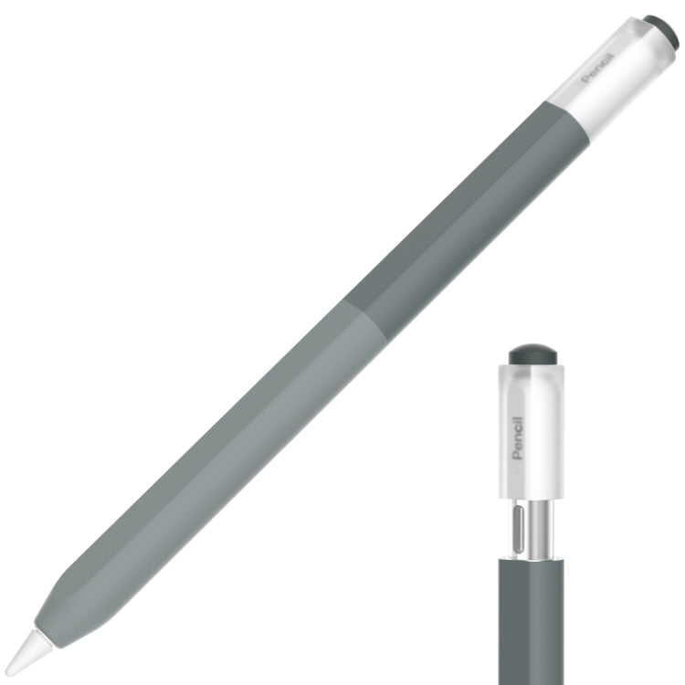 For Apple Pencil USB-C Gradient Silicone Stylus Protective Case(Grey) - Pencil Accessories by buy2fix | Online Shopping UK | buy2fix