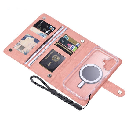 For iPhone 13 Pro Max ViLi GHA-C Series RFID MagSafe Magnetic Flip Leather Phone Case(Pink) - iPhone 13 Pro Max Cases by ViLi | Online Shopping UK | buy2fix