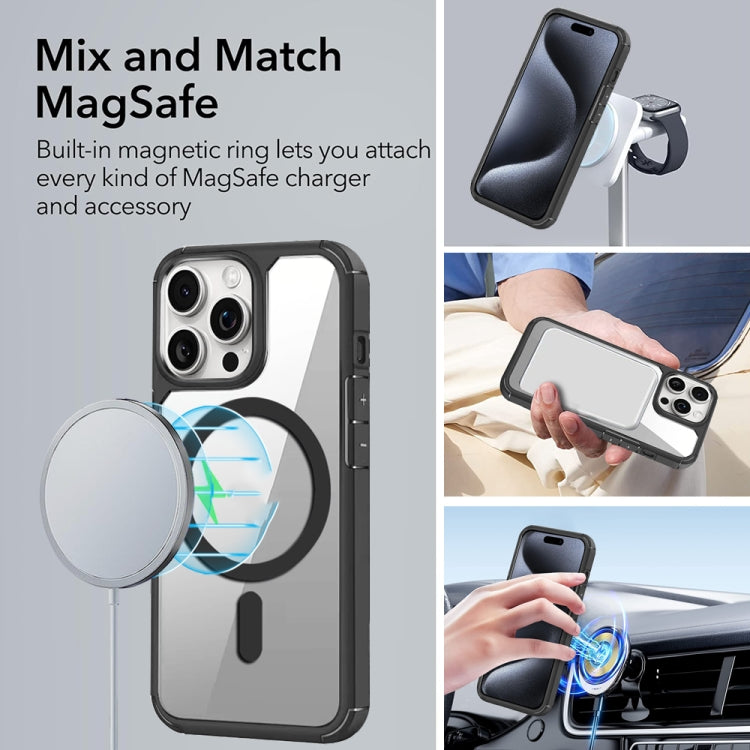 For iPhone 12 Pro Max MagSafe Acrylic Hybrid TPU Phone Case(Grey) - iPhone 12 Pro Max Cases by buy2fix | Online Shopping UK | buy2fix