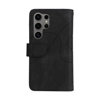 For Samsung Galaxy S25 Ultra 5G Dual-color 9 Card Slots Zipper Wallet Leather Phone Case(Black) - Galaxy S25 Ultra 5G Cases by buy2fix | Online Shopping UK | buy2fix