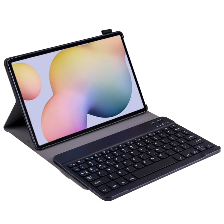 A870 For Samsung Galaxy Tab S7 T870/T875 11 inch Detachable Bluetooth Keyboard Ultrathin Horizontal Flip Leather Tablet Case with Holder & Elastic Band(Black) - Samsung Keyboard by buy2fix | Online Shopping UK | buy2fix