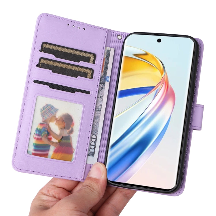 For Honor Magic6 Lite 5G BETOPNICE BN-005 2 in 1 Detachable Imitate Genuine Leather Phone Case(Light Purple) - Honor Cases by BETOPNICE | Online Shopping UK | buy2fix