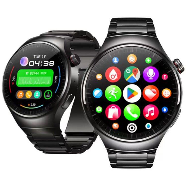 Zeblaze Thor Ultra 1.43 inch AMOLED Screen Android Smart Watch, Steel Strap(Black) - Android Watch by Zeblaze | Online Shopping UK | buy2fix