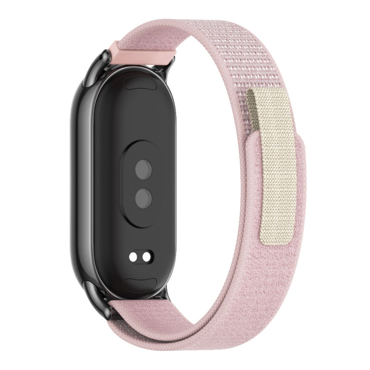 For Xiaomi Smart Band 9 / 8 MIJOBS Nylon Watch Band Wristband(Pink Black) - Watch Bands by MIJOBS | Online Shopping UK | buy2fix