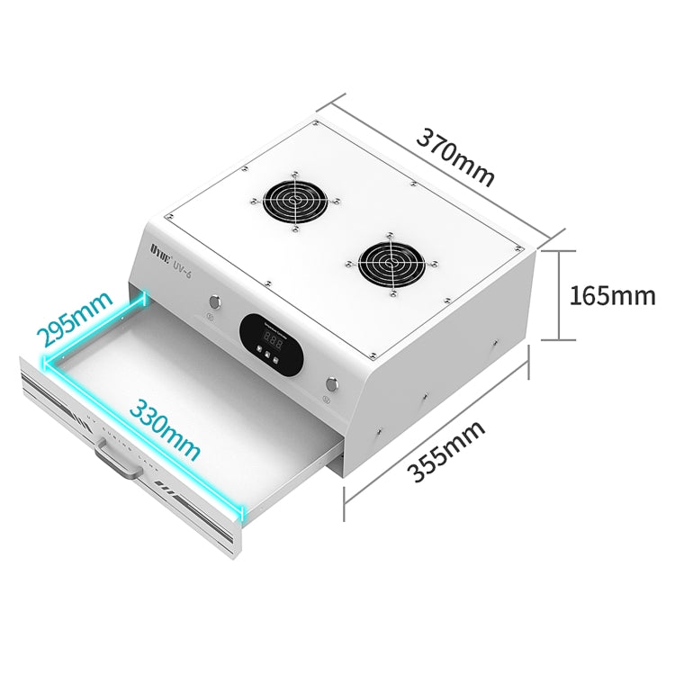 Uyue UV-6 15 inch Double Timing Intelligent Curing Lamp Mechanic for Phone / Pad (EU Plug) - Others by buy2fix | Online Shopping UK | buy2fix