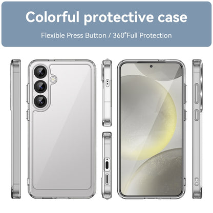 For Samsung Galaxy S25+ 5G Colorful Series Acrylic Hybrid TPU Phone Case(Transparent) - Galaxy S25+ 5G Cases by buy2fix | Online Shopping UK | buy2fix