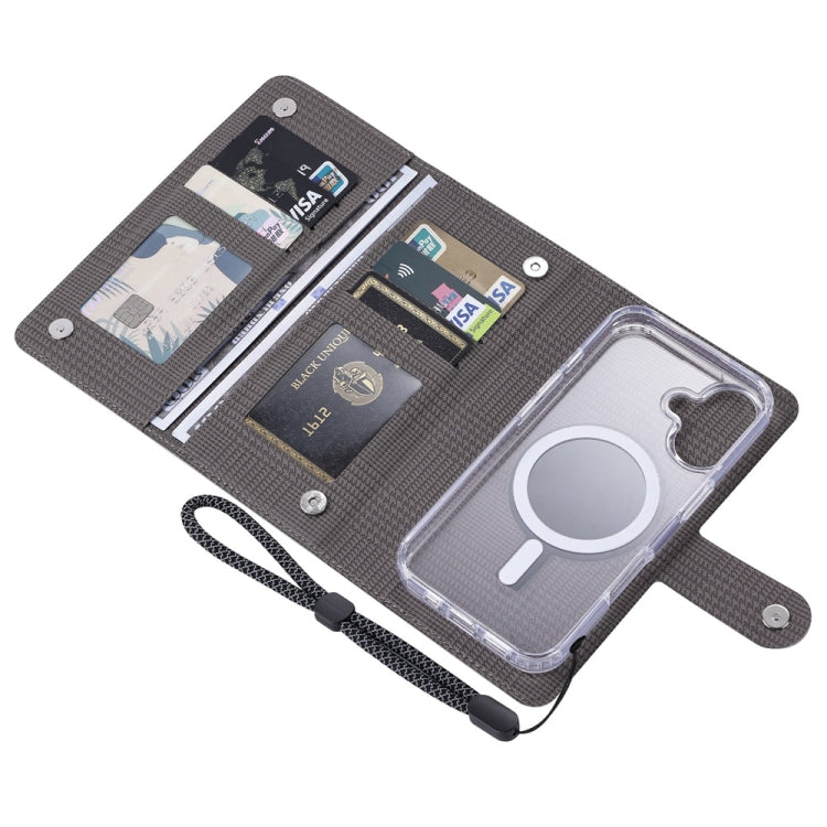 For Samsung Galaxy S24 5G ViLi GHA-C Series RFID MagSafe Magnetic Flip Leather Phone Case(Grey) - Galaxy S24 5G Cases by ViLi | Online Shopping UK | buy2fix