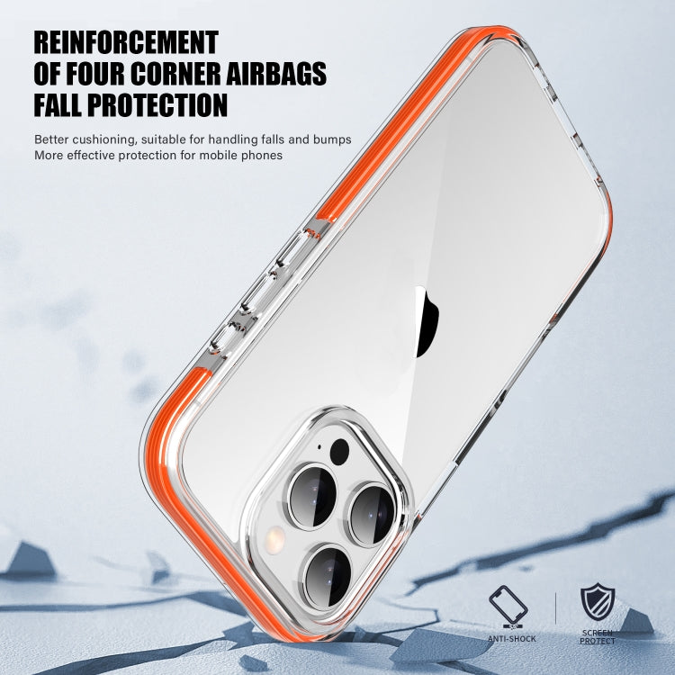 For iPhone 16 Pro Max TPE Airbag TPU+ PC Full Coverage Phone Case(Orange) - iPhone 16 Pro Max Cases by buy2fix | Online Shopping UK | buy2fix