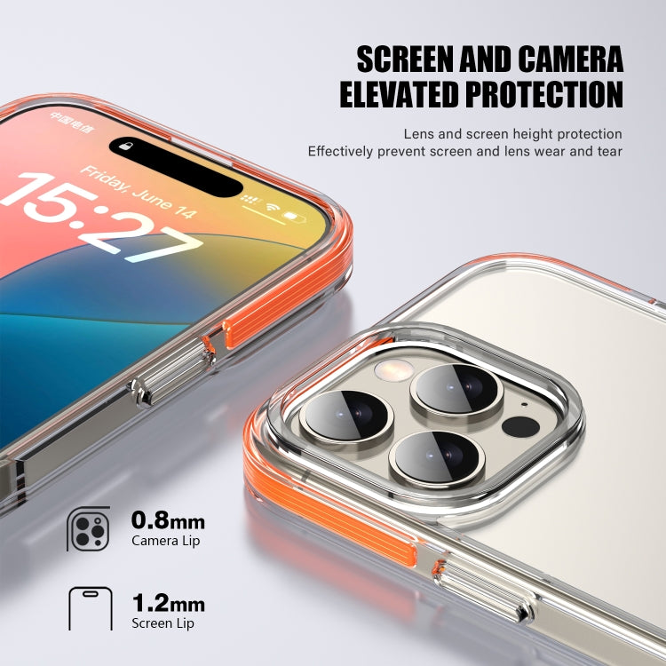 For iPhone 16 Pro Max TPE Airbag TPU+ PC Full Coverage Phone Case(Orange) - iPhone 16 Pro Max Cases by buy2fix | Online Shopping UK | buy2fix