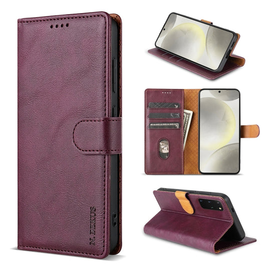 For Google Pixel 8a N.BEKUS CSJ-P1 Solid Color Leather Phone Case(Wine Red) - Google Cases by N.BEKUS | Online Shopping UK | buy2fix