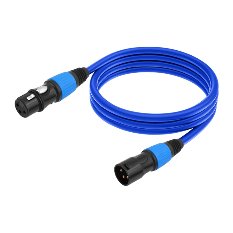 JC1015 XLR 3pin Male to Female Audio Cable, Length:1m(Blue) - Microphone Audio Cable & Connector by buy2fix | Online Shopping UK | buy2fix