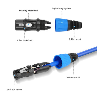 JC1015 XLR 3pin Male to Female Audio Cable, Length:1.8m(Black) - Microphone Audio Cable & Connector by buy2fix | Online Shopping UK | buy2fix