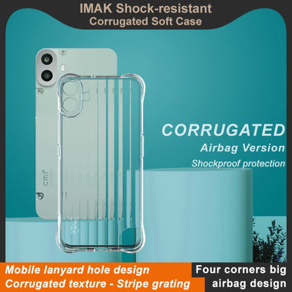 For Nothing CMF Phone 1 IMAK Corrugated Texture Airbag TPU Phone Case(Transparent) - More Brand by imak | Online Shopping UK | buy2fix