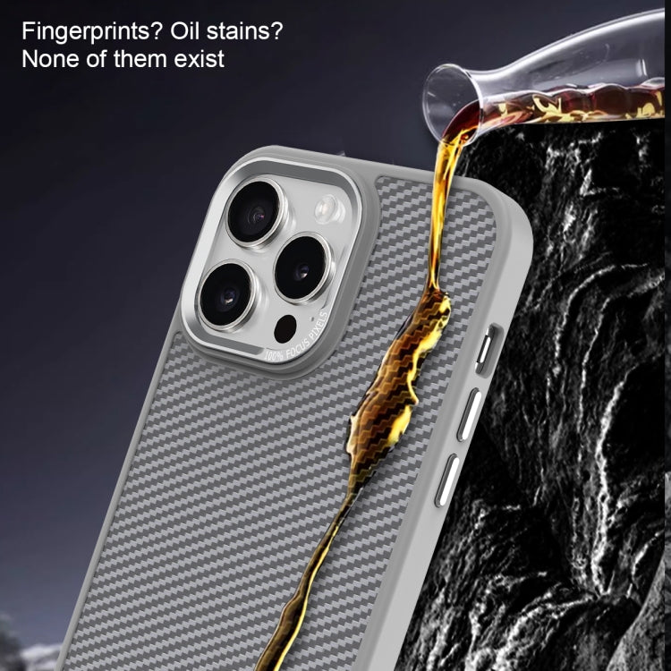 For iPhone 15 Carbon Fiber Texture MagSafe Magnetic Shockproof Phone Case(Black) - iPhone 15 Cases by buy2fix | Online Shopping UK | buy2fix