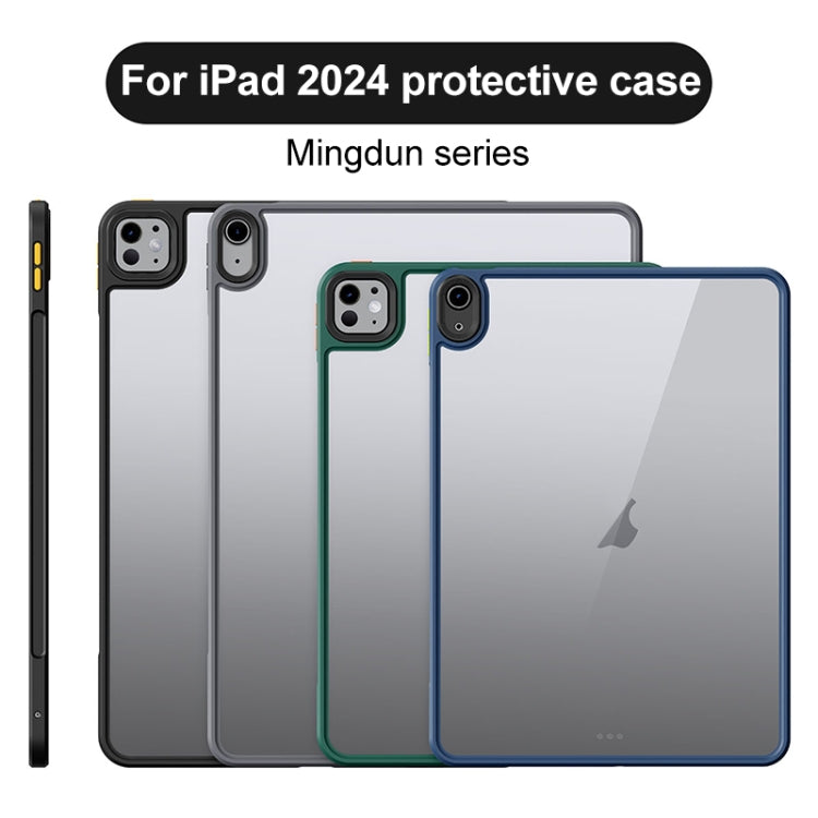 For iPad Air 11 2024 Ming Shield Series PC Hybrid TPU Tablet Case(Blue) - iPad Air 11 2024 Cases by buy2fix | Online Shopping UK | buy2fix