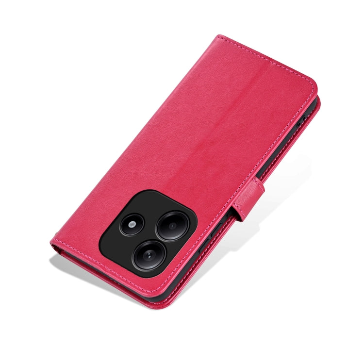 For Redmi Note 14 5G AZNS Sheepskin Texture Flip Leather Phone Case(Red) - Note 14 Cases by AZNS | Online Shopping UK | buy2fix