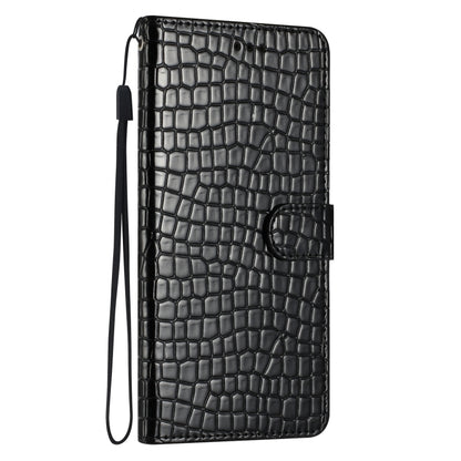 For iPhone 16 Crocodile Texture Horizontal Flip Leather Phone Case(Black) - iPhone 16 Cases by buy2fix | Online Shopping UK | buy2fix