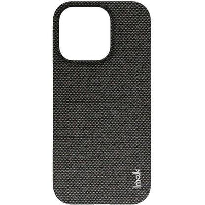 For iPhone 16 Pro imak Ruiyi Series Cloth Texture PU + PC Phone Case(Black) - iPhone 16 Pro Cases by imak | Online Shopping UK | buy2fix