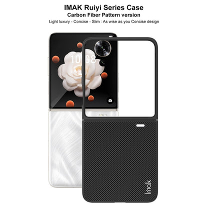 For Honor Magic V Flip imak Ruiyi Series Carbon Fiber PU + PC Phone Case - Honor Cases by imak | Online Shopping UK | buy2fix