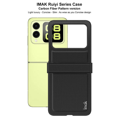 For Huawei nova Flip imak Ruiyi Series Carbon Fiber PU + PC Phone Case - Huawei Cases by imak | Online Shopping UK | buy2fix