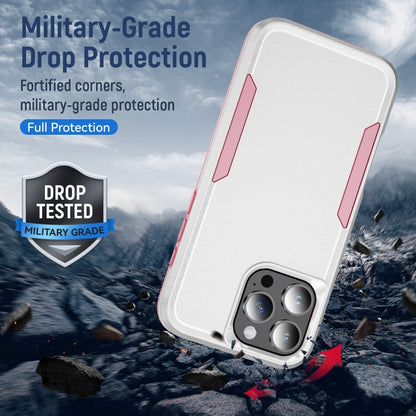 For iPhone 16 Pro Pioneer Armor Heavy Duty PC + TPU Phone Case(White+Pink) - iPhone 16 Pro Cases by buy2fix | Online Shopping UK | buy2fix