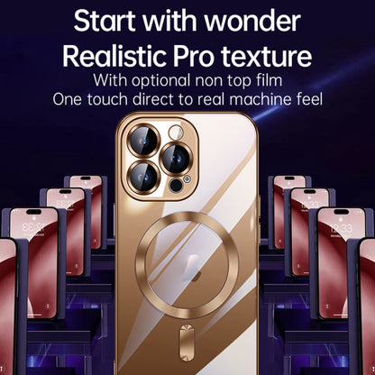 For iPhone 16 Plus SULADA MagSafe Plating TPU Shockproof Phone Soft Case(Gold) - iPhone 16 Plus Cases by SULADA | Online Shopping UK | buy2fix