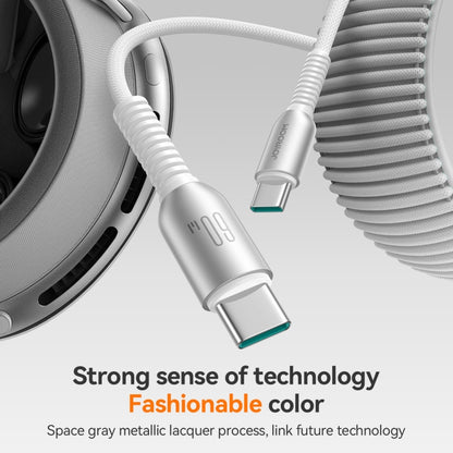 JOYROOM S-A51 Cutting-Edge Series 3A Fast Charging Data Cable, Type-C to Type-C Cable, Length: 1.2m(Light Gray) - USB-C & Type-C Cable by JOYROOM | Online Shopping UK | buy2fix