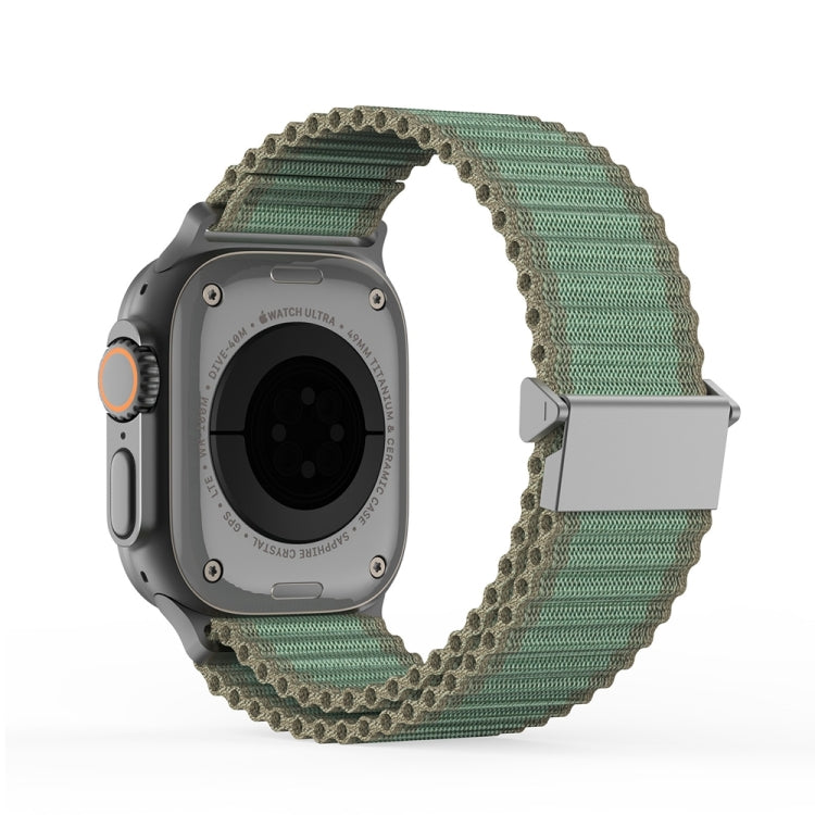 For Apple Watch Series 9 41mm DUX DUCIS YC Series Ocean Nylon Watch Band(Green) - Watch Bands by DUX DUCIS | Online Shopping UK | buy2fix